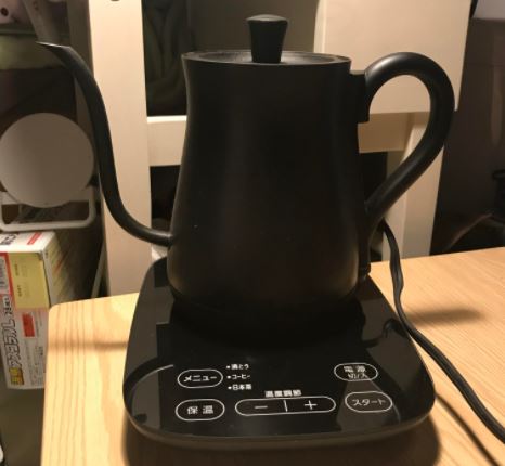 アイリスオーヤマ電気ケトル口コミ！IKE-C600T-B温度調整付きポット