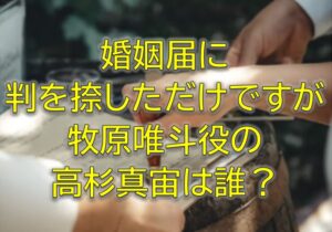 婚姻届に判を捺しただけですがキャスト牧原唯斗役高杉真宙は誰？ハンオシ