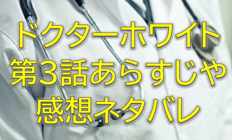 ドクターホワイト第3話感想やあらすじネタバレ 白夜に迫る謎の組織 ドクターホワイト第3話感想やあらすじネタバレ 白夜に迫る謎の組織