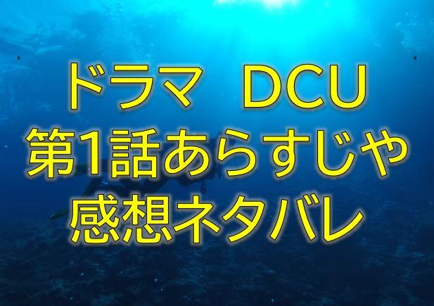 Dcu第1話感想やあらすじネタバレ バディを組む命の恩人はスパイ